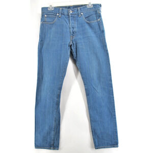 Wallace & Barnes 32x32 Japanese Raw Selvedge Denim Jeans Slim Fit Button Fly USA